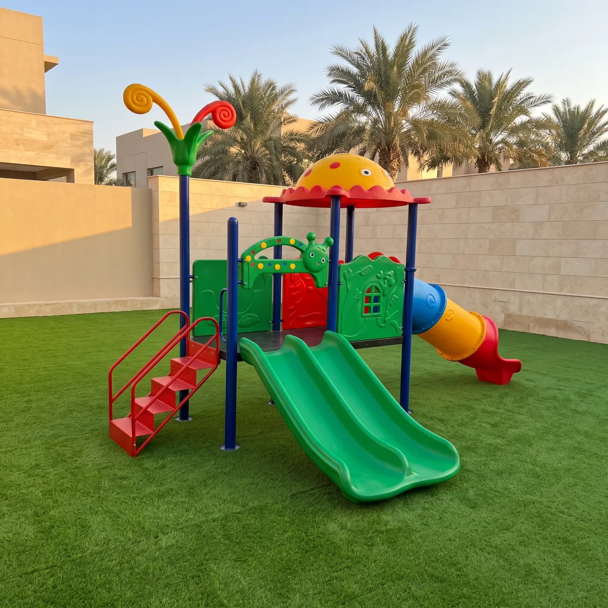 ملعب الدعسوقة مع زحليقتين