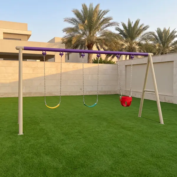 مرجيحة ٣ مقاعد — ارتفاع 2 م — مراجيح للحدائق في الإمارات