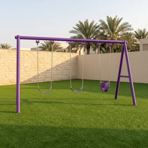 مرجيحة ٣ مقاعد — ارتفاع 1.8 م — مراجيح للحدائق في الإمارات